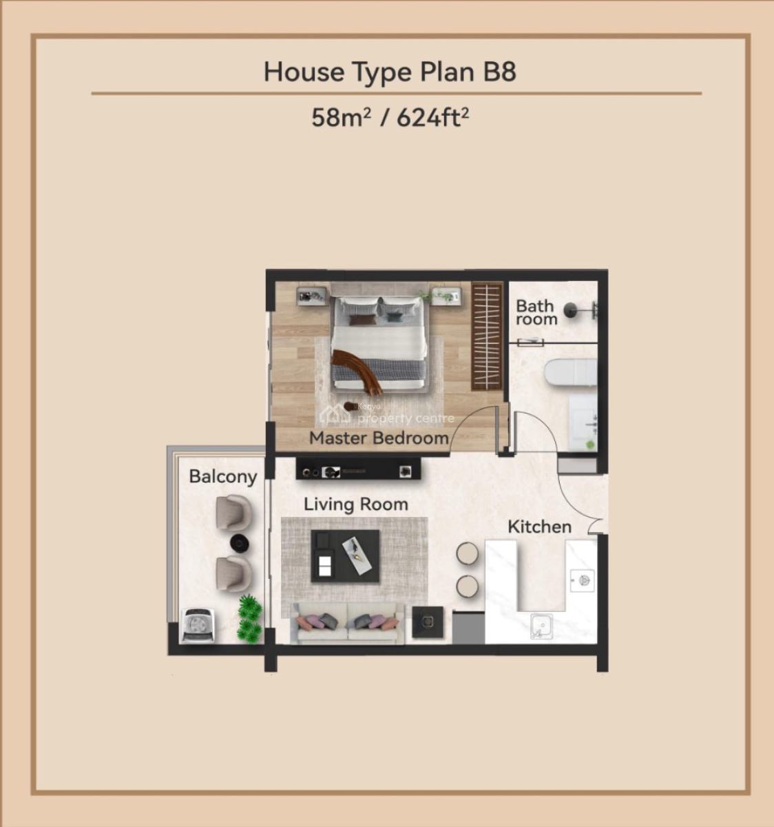 Offplan Gem One and Two Bedrooms, Vihinga Road, Kileleshwa, Nairobi, Apartment for Sale
