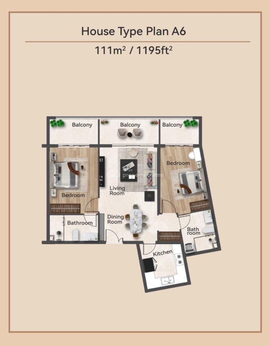 Offplan Gem One and Two Bedrooms, Vihinga Road, Kileleshwa, Nairobi, Apartment for Sale