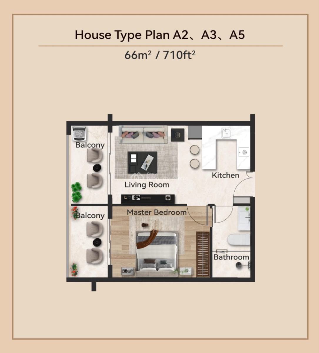 Offplan Gem One and Two Bedrooms, Vihinga Road, Kileleshwa, Nairobi, Apartment for Sale