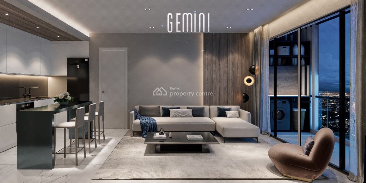 Gemini Residences -- Luxury 1  Bedroom Apartments  in Westlands, Westlands, Westlands, Nairobi, Apartment for Sale