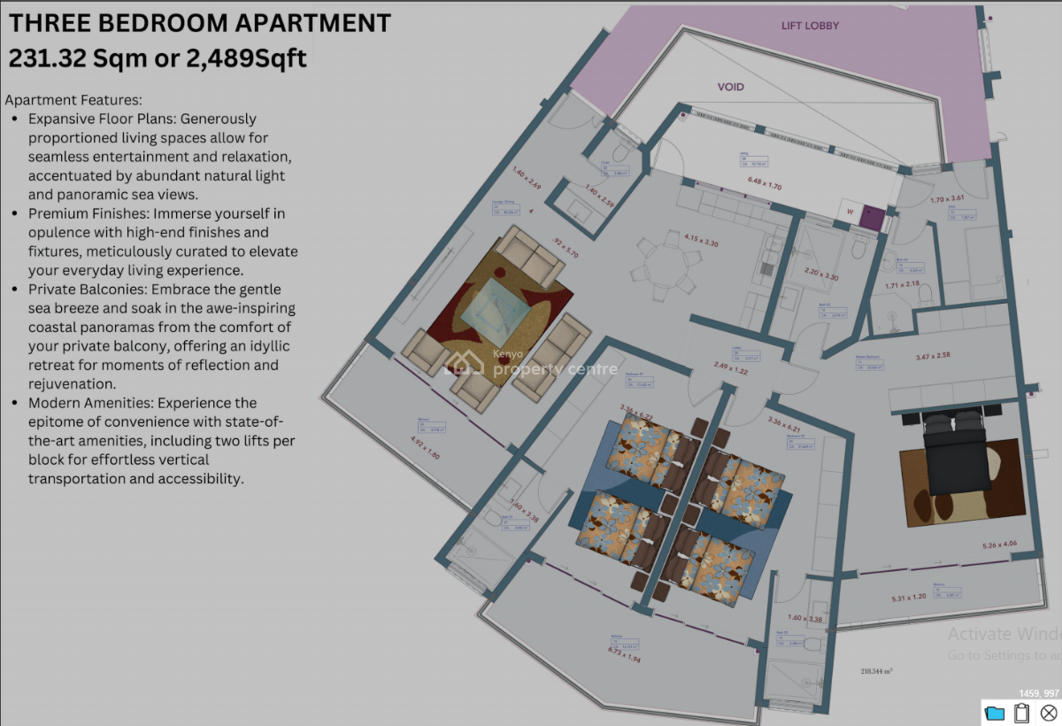 3 Bedroom with Dsq with Sea View, Nyali, Mombasa, Apartment for Sale