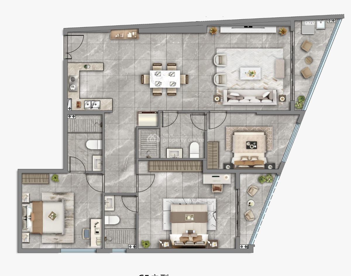 on Going Project 3 Bedroom All Ensuite Plus Dsq, Gatundu Road, Kileleshwa, Nairobi, Apartment for Sale