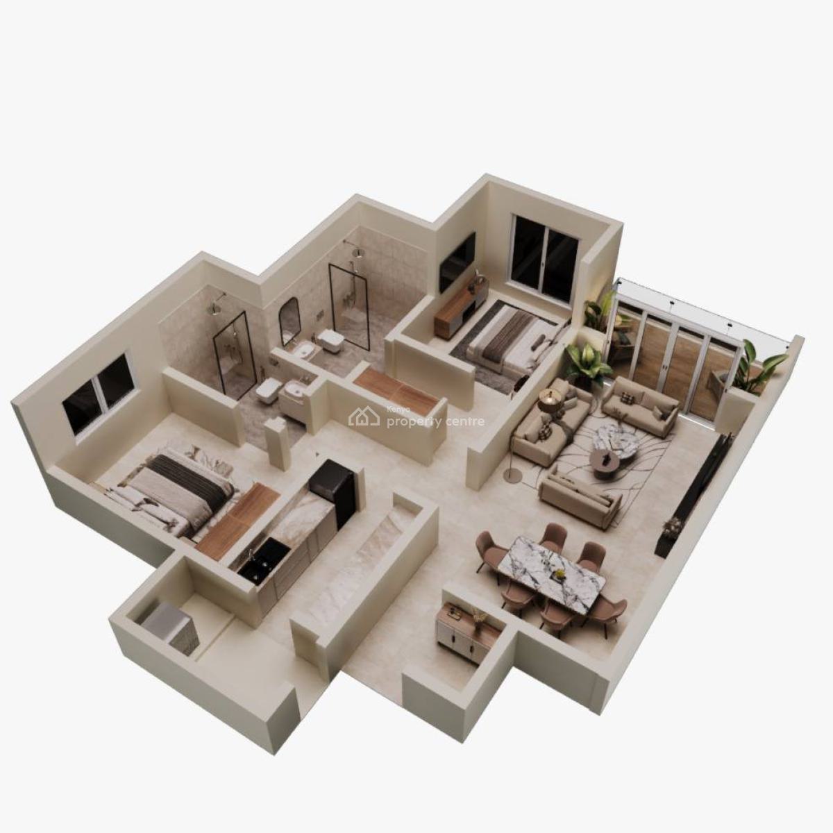 Experience 3 Bedroom Apartment at Windsor Residences, Nyali., Windsor Residences Beach Apartment, Nyali, Mombasa, Apartment for Sale