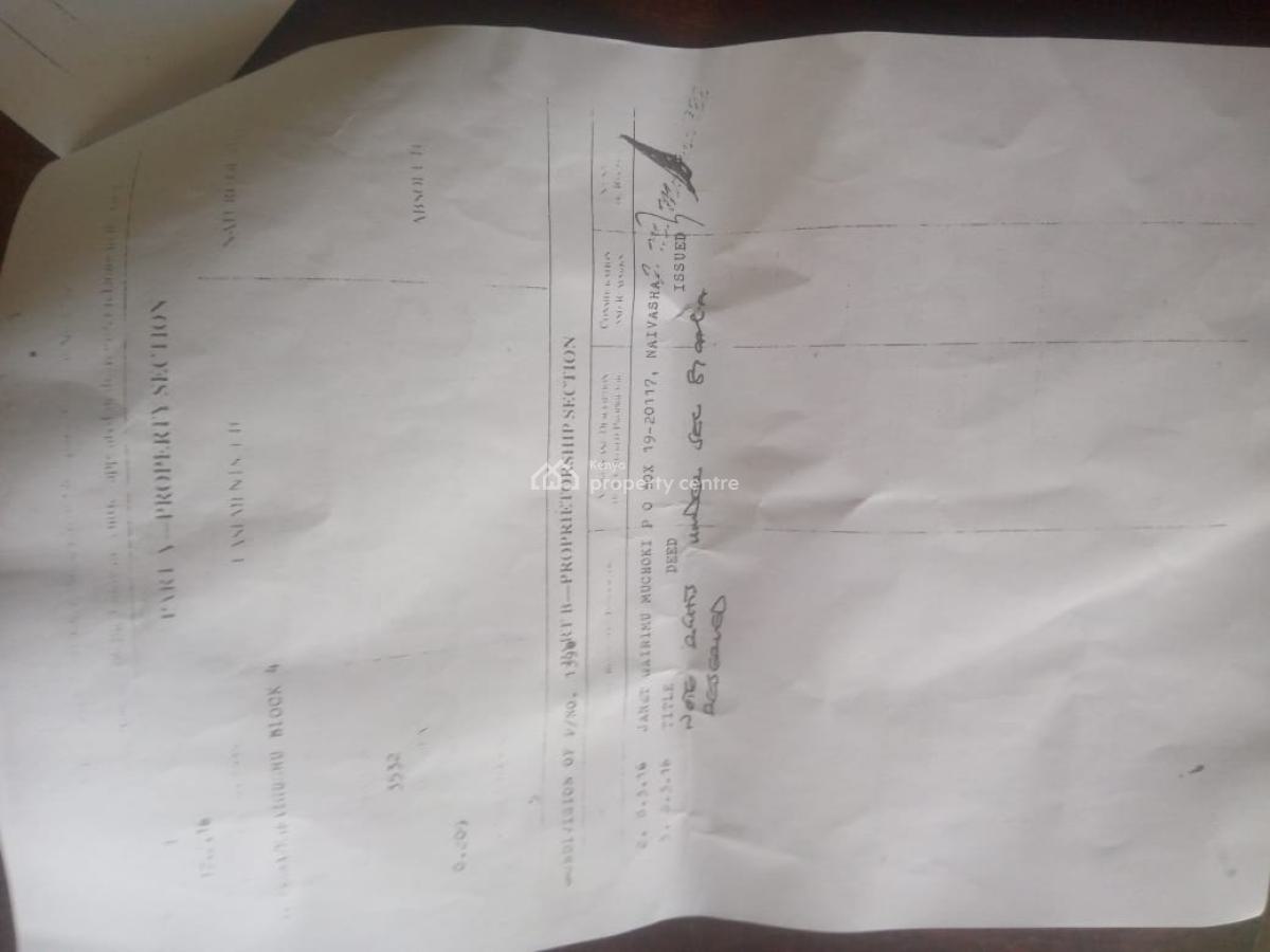 1/2 an Acre Naivasha  Ready Title Deed Price 1.8m 0718920450, Naivasha, Naivasha East, Nakuru, Mixed-use Land for Sale