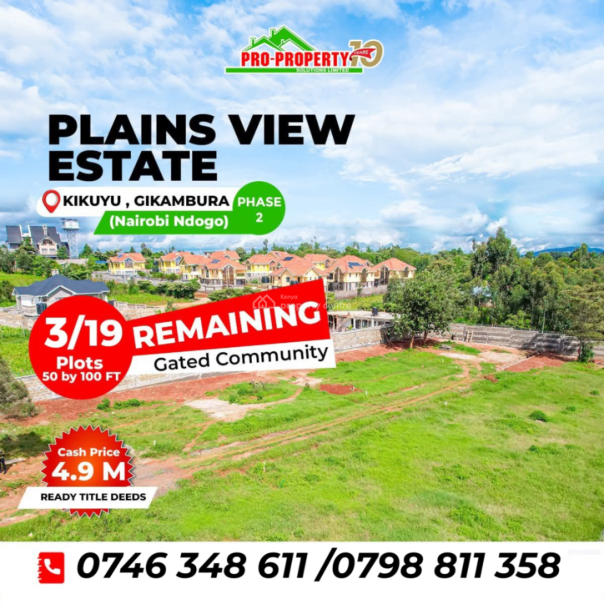 Prime Residential Plots, Thogoto,mutarakwa, Kikuyu, Kiambu, Land for Sale