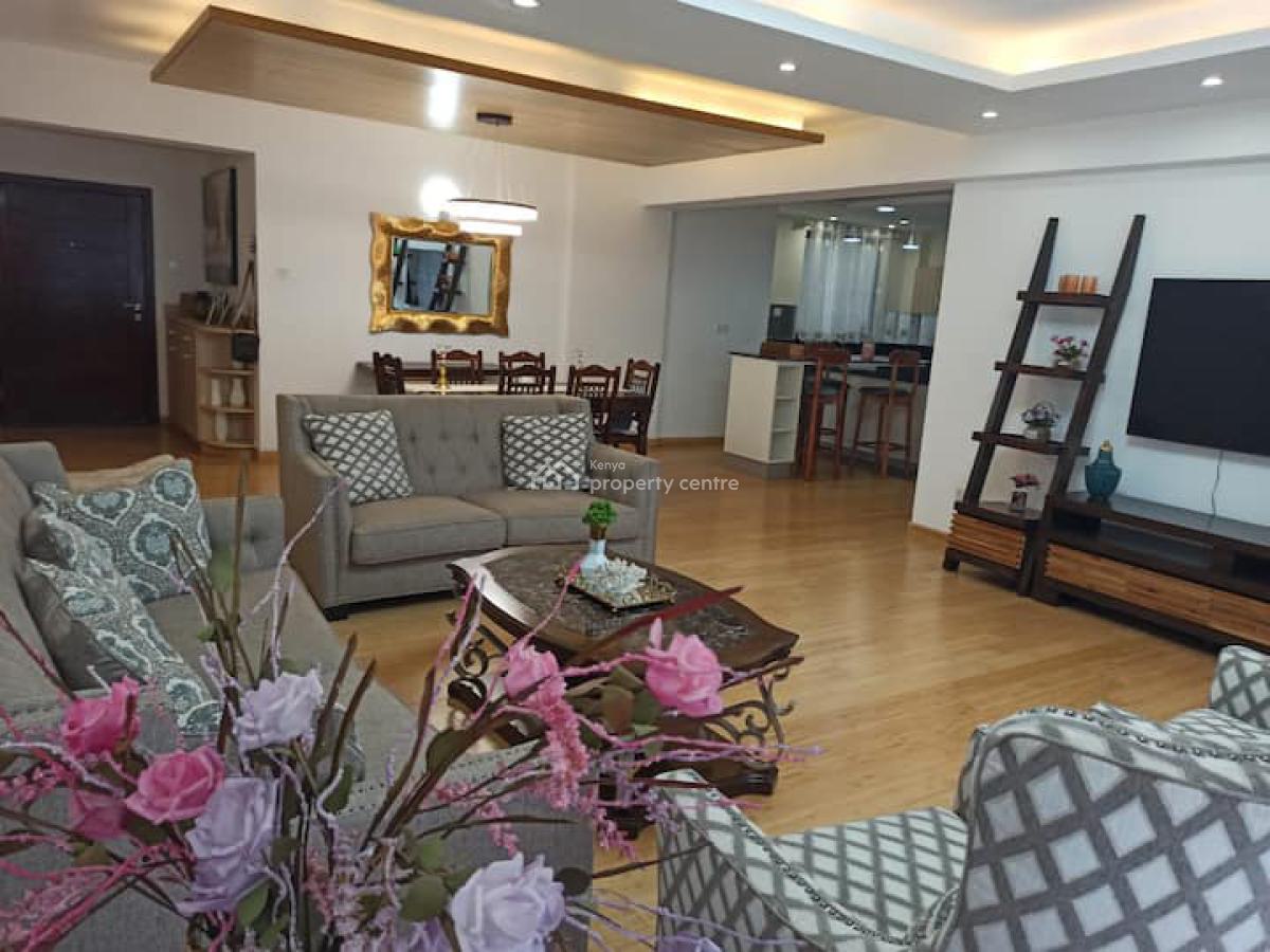 a Modern Spacious  Unfurnished 3 Bedroom All Ensuite Plus Dsq, Kileleshwa, Nairobi, Apartment for Rent