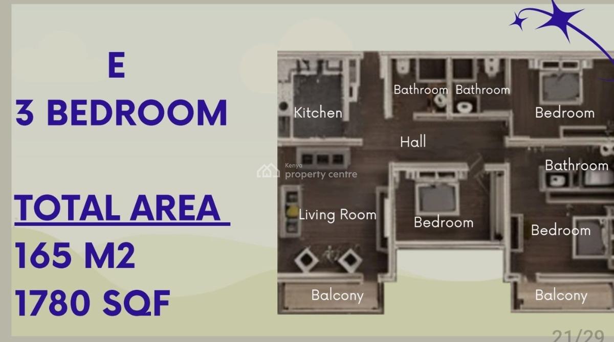Modern 3 Bedroom Perfect for a Family, Nyali, Mombasa, Apartment for Sale