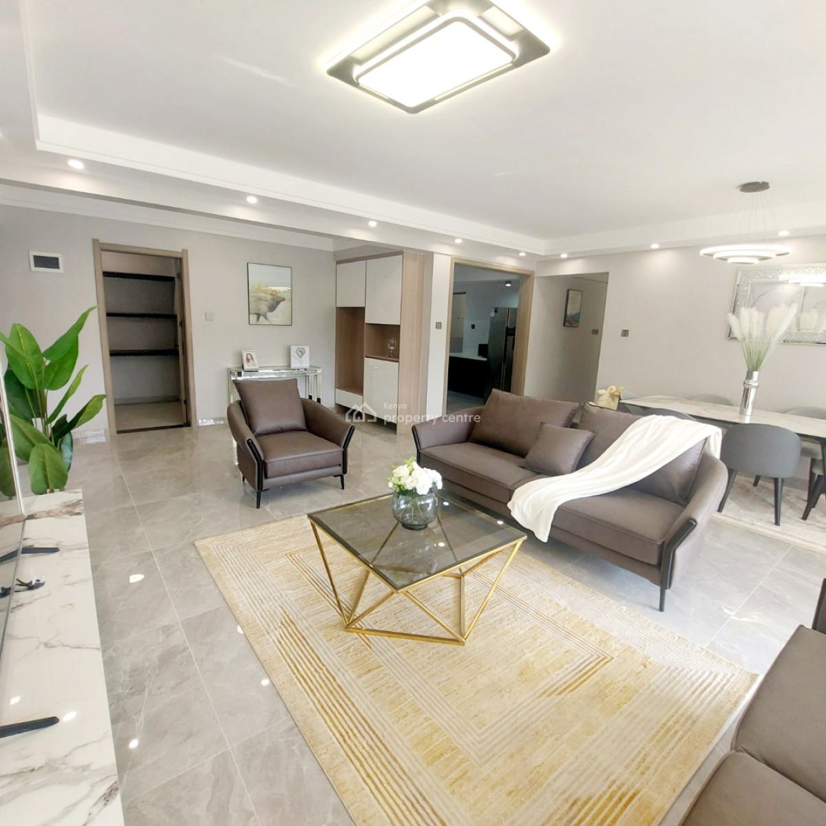 Luxurious Three Bedroom Plus Dsq Apartments, Nyeri Road, Kileleshwa, Nairobi, Apartment for Sale