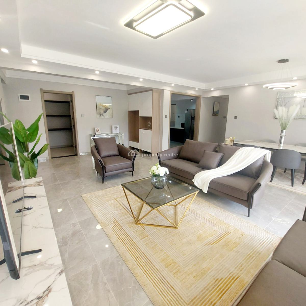 Luxurious Three Bedroom Plus Dsq Apartments, Nyeri Road, Kileleshwa, Nairobi, Apartment for Sale