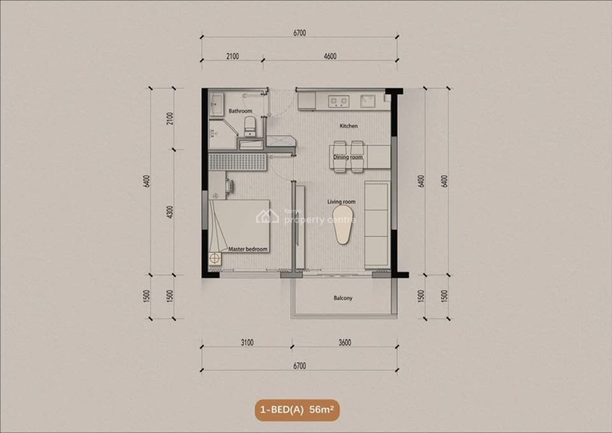 Luxurious 1 Bedroom, Mombasa Road, Syokimau/mulolongo, Machakos, Apartment for Sale