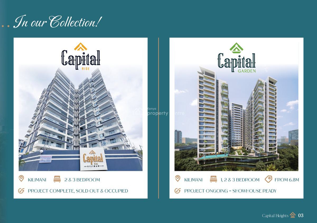 Capital Heights 2 Bedroom + Dsq Apartment in Westlands, Nairobi, Westlands, Westlands, Nairobi, Apartment for Sale