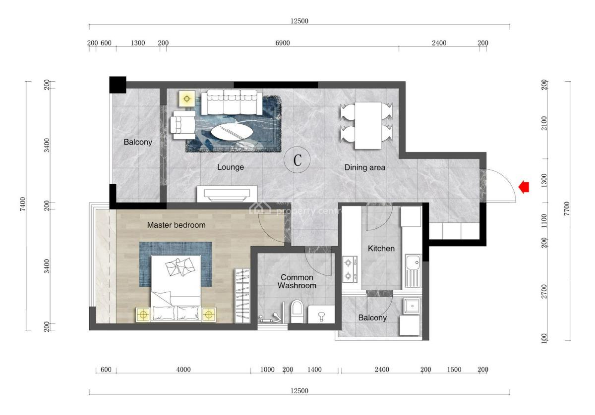 One Bedroom Apartments, Rhapta Road, Westlands, Nairobi, Apartment for Sale