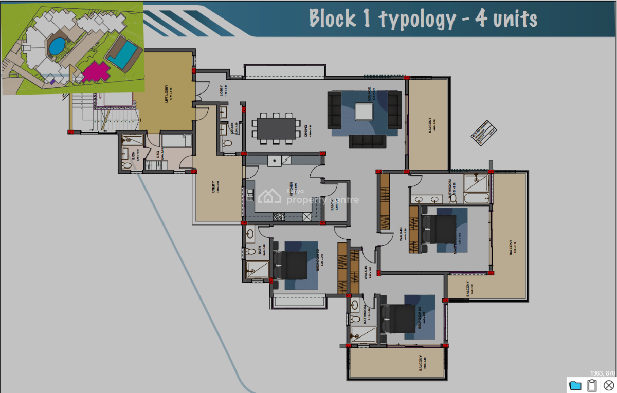 3 Bedroom All Ensuite  with Paranimic Seaviews with Dsq, Nyali, Nyali, Mombasa, Apartment for Sale