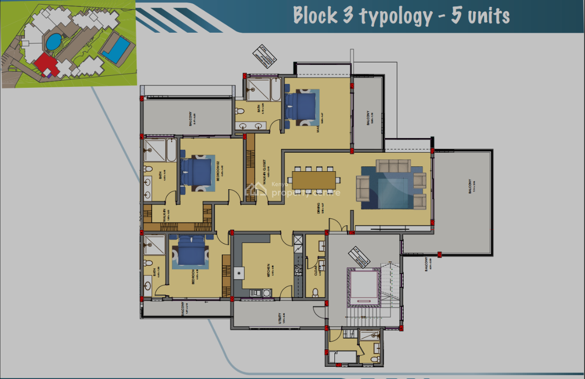 3 Bedroom All Ensuite  with Paranimic Seaviews with Dsq, Nyali, Nyali, Mombasa, Apartment for Sale