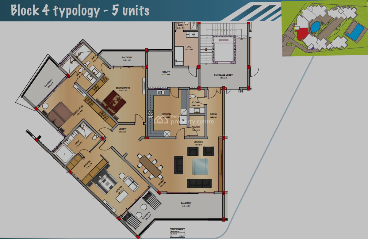 3 Bedroom All Ensuite  with Paranimic Seaviews with Dsq, Nyali, Nyali, Mombasa, Apartment for Sale