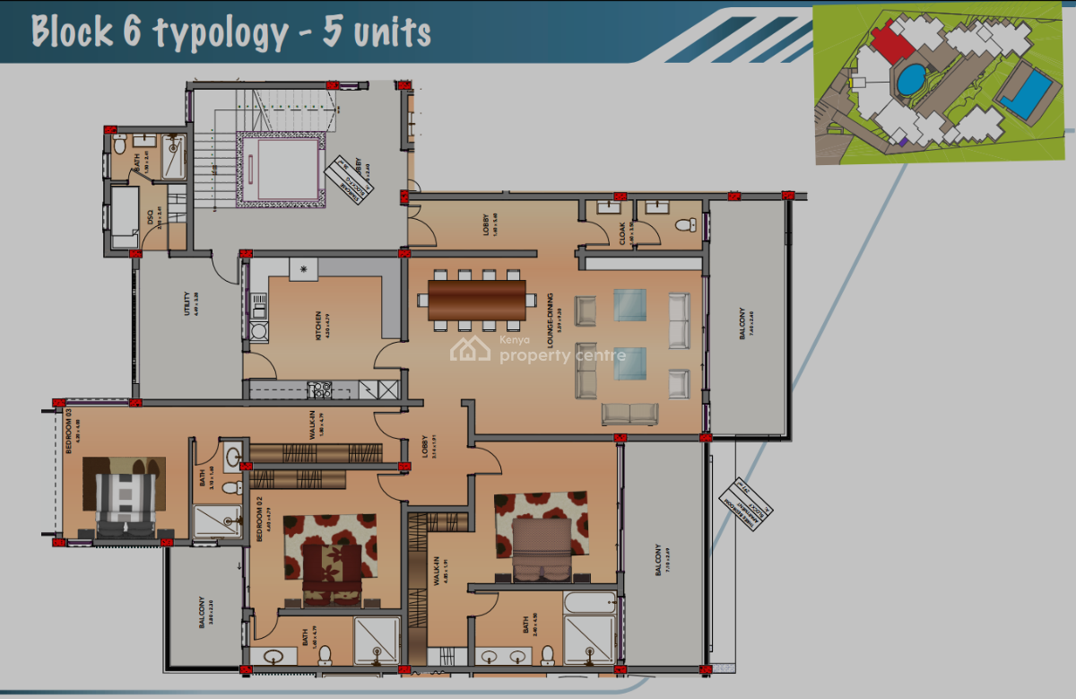 3 Bedroom All Ensuite  with Paranimic Seaviews with Dsq, Nyali, Nyali, Mombasa, Apartment for Sale