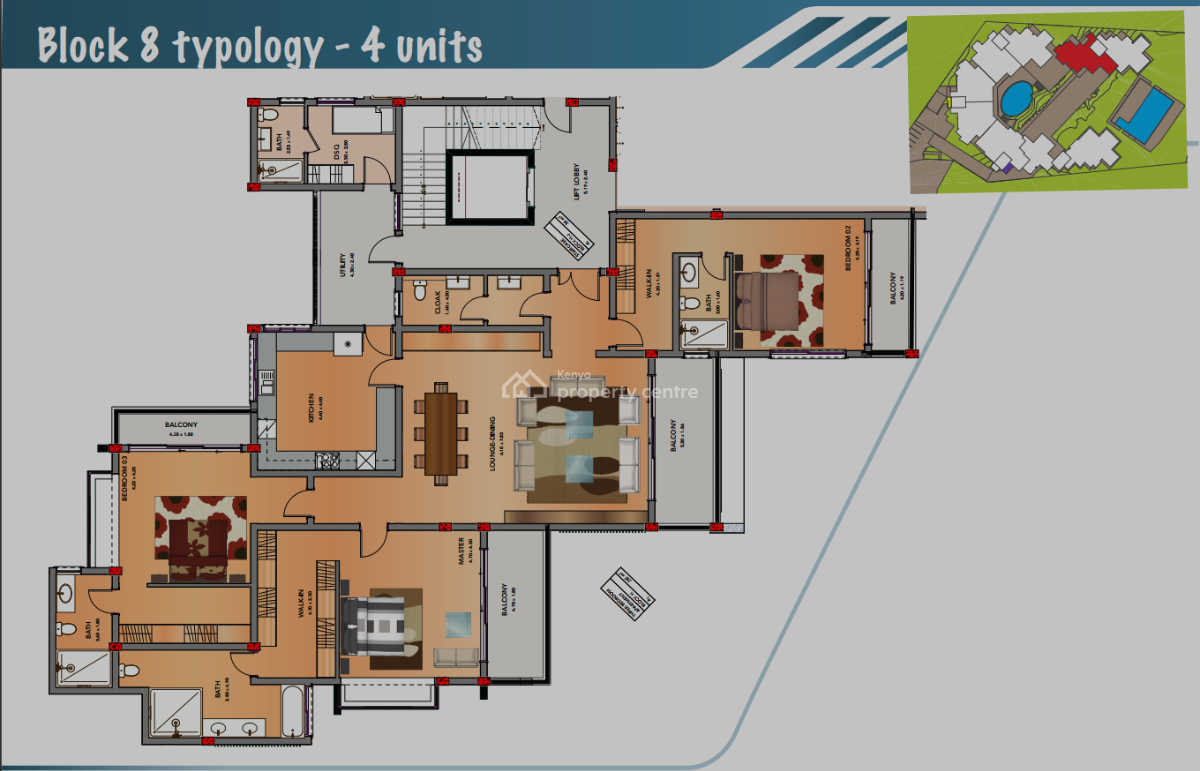 3 Bedroom All Ensuite  with Paranimic Seaviews with Dsq, Nyali, Nyali, Mombasa, Apartment for Sale