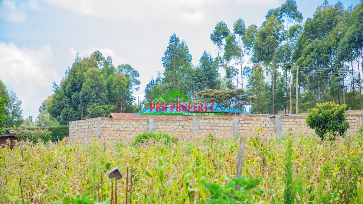 Ready-to-build Plot in a Quiet, Developed Neighborhood, Ngamba, Kikuyu, Kikuyu, Kiambu, Residential Land for Sale