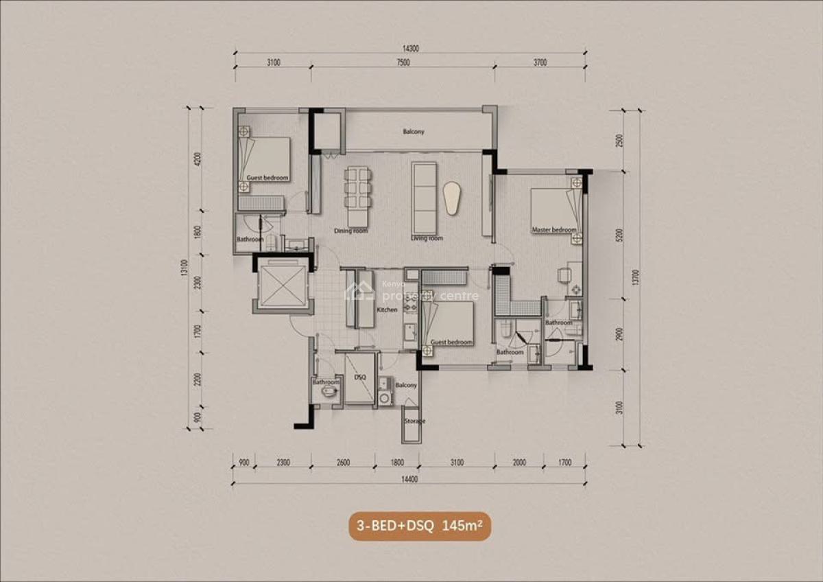 Luxurious 1 Bedrooms, Mombasa Road, Syokimau/mulolongo, Machakos, Apartment for Sale