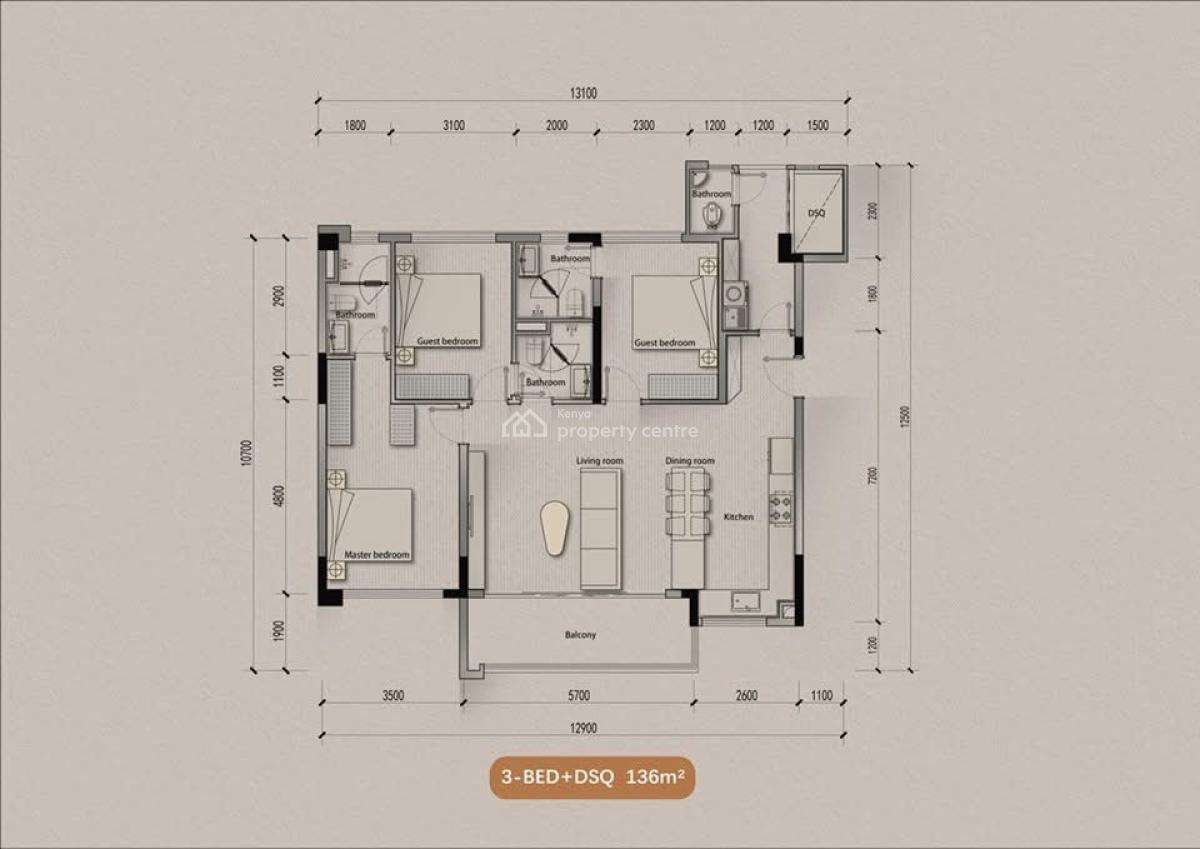 Luxurious 1 Bedrooms, Mombasa Road, Syokimau/mulolongo, Machakos, Apartment for Sale