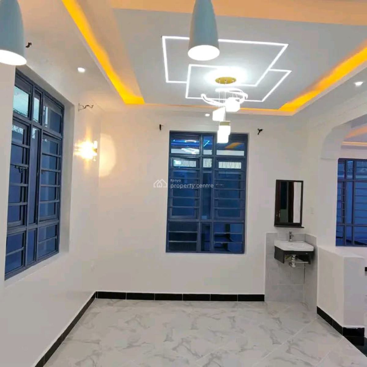 Modern 3-bedroom All-en-suite Flat Roof Bungalow, Kimbo, Ruiru, Kiambu, House for Sale