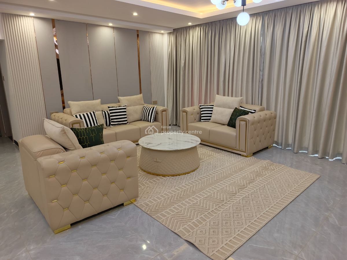 an Elegant Spacious Furnished + Serviced 3 Bedroom All Ensuite +dsq, Kileleshwa, Nairobi, Apartment for Rent