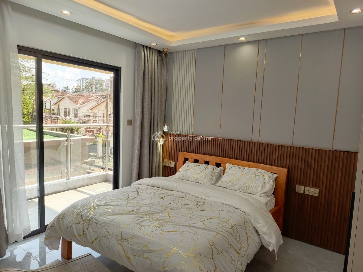 an Elegant Spacious Furnished + Serviced 3 Bedroom All Ensuite +dsq, Kileleshwa, Nairobi, Apartment for Rent