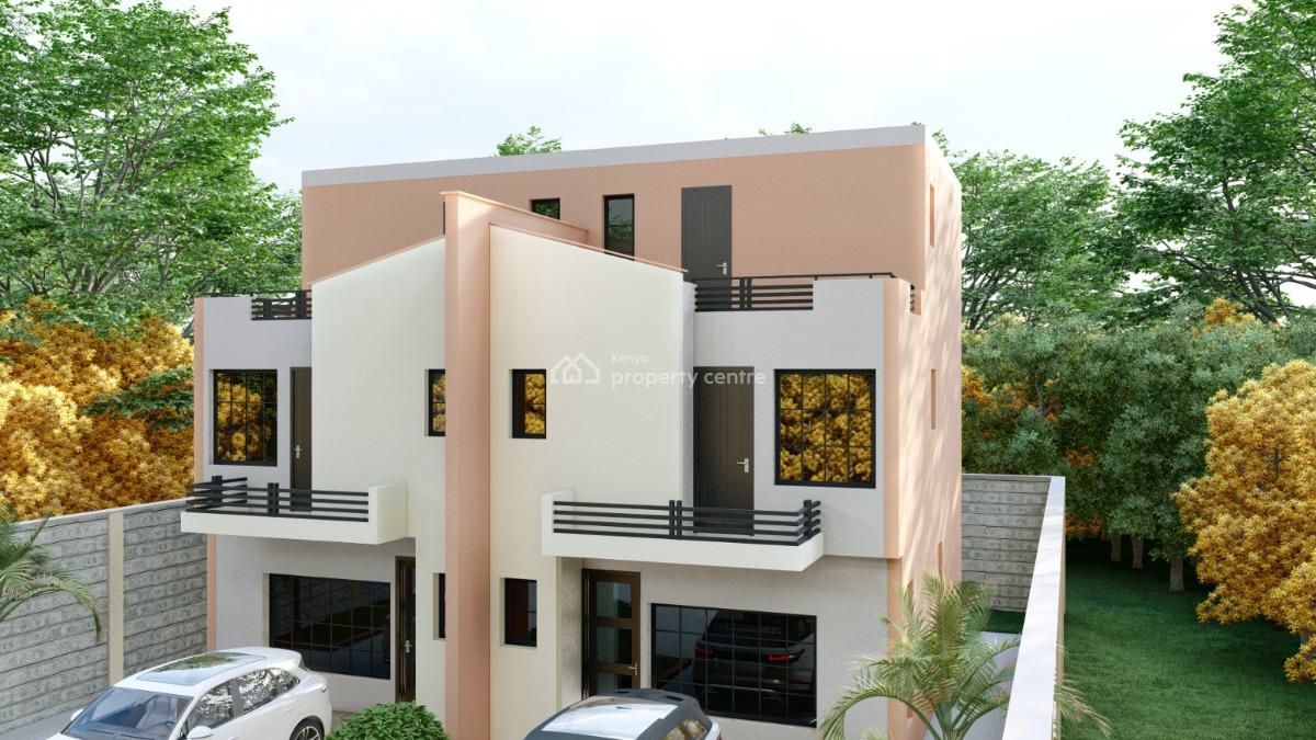 Beautiful 4bedroom Maisonette All Ensuite with Roof Terrace in Kikuyu., 300 Meters From The Tarmac Road, Kikuyu, Kiambu, House for Sale