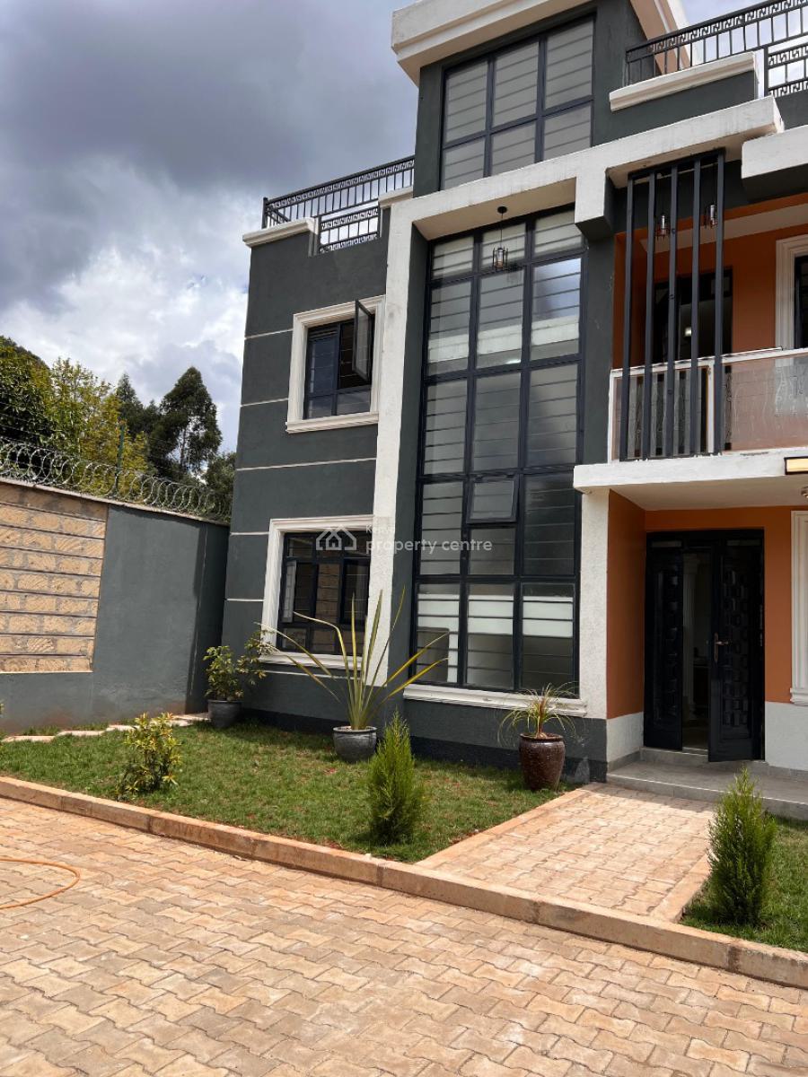 Beautiful 4bedroom Townhouse All Ensuite with Roof Terrace in Kikuyu., 300 Meters From Tarmac, Kikuyu, Kiambu, House for Sale