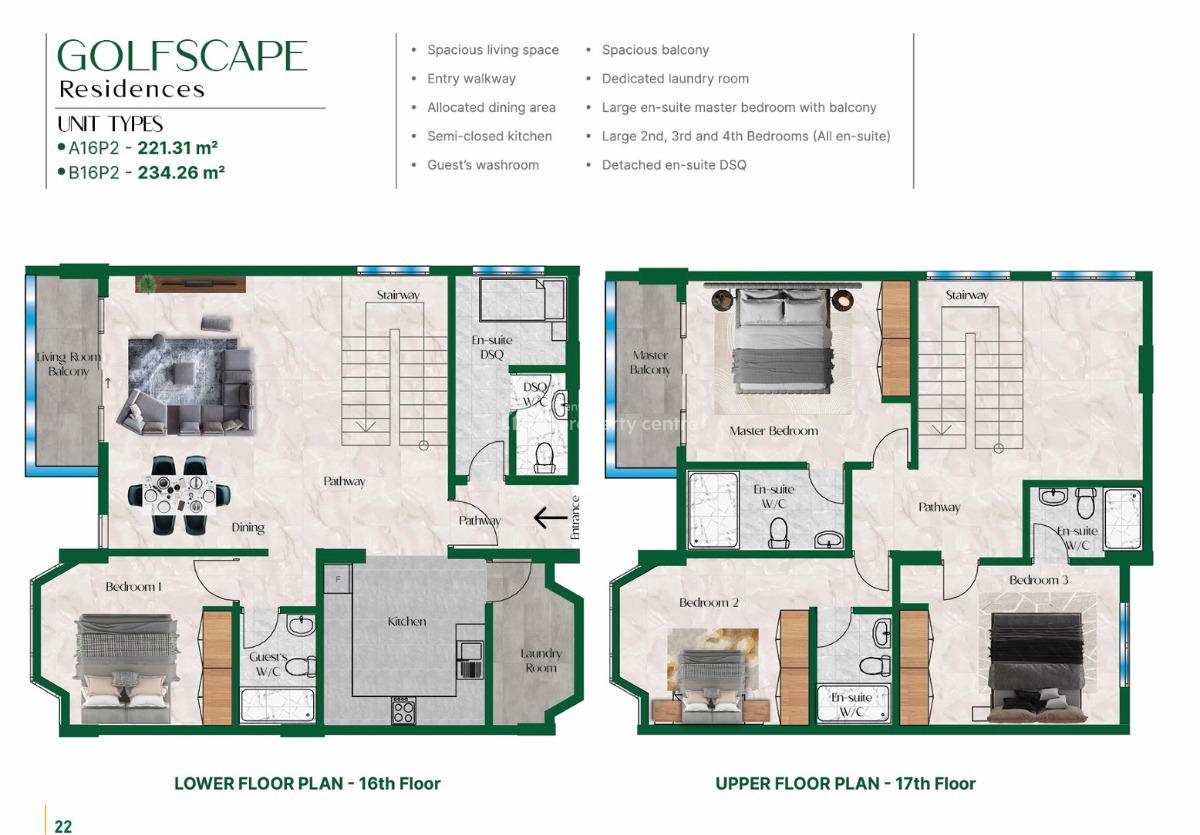 Golfscape Residence Kilimani, Off Ngong Road, Kilimani, Nairobi, Apartment for Sale