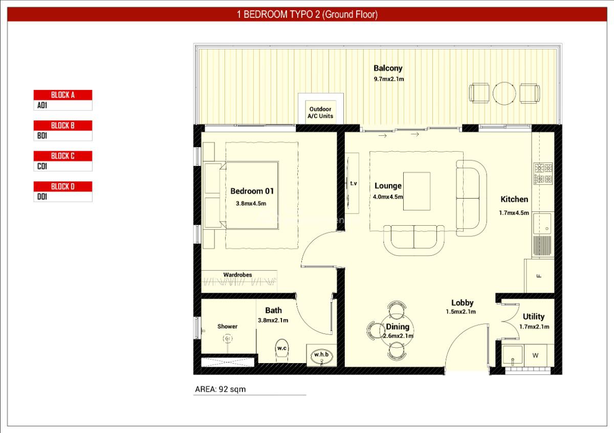 Studios,1,2,3 Bedrooms in Diani, Ukunda, Kwale, Apartment for Sale