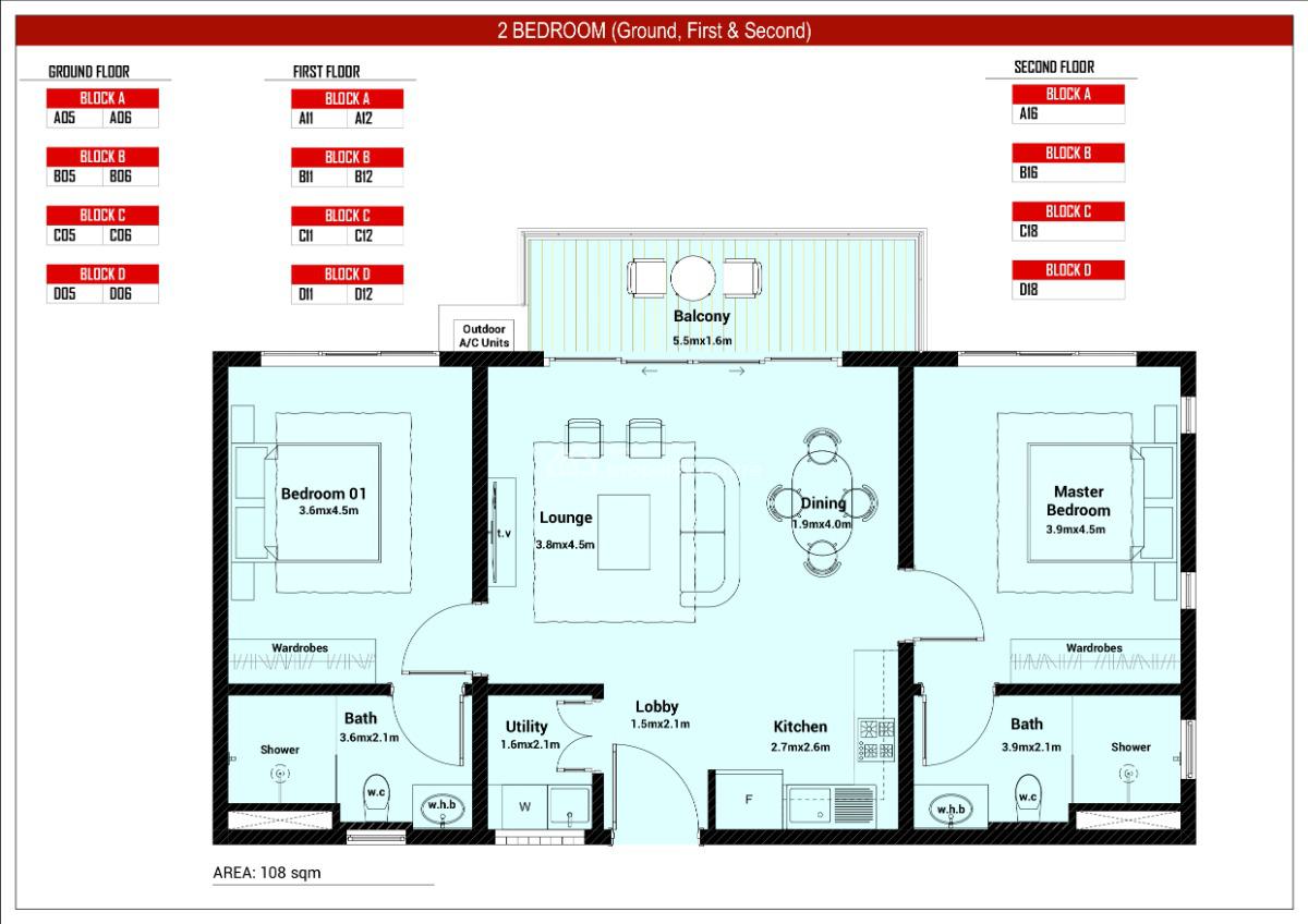 Studios,1,2,3 Bedrooms in Diani, Ukunda, Kwale, Apartment for Sale