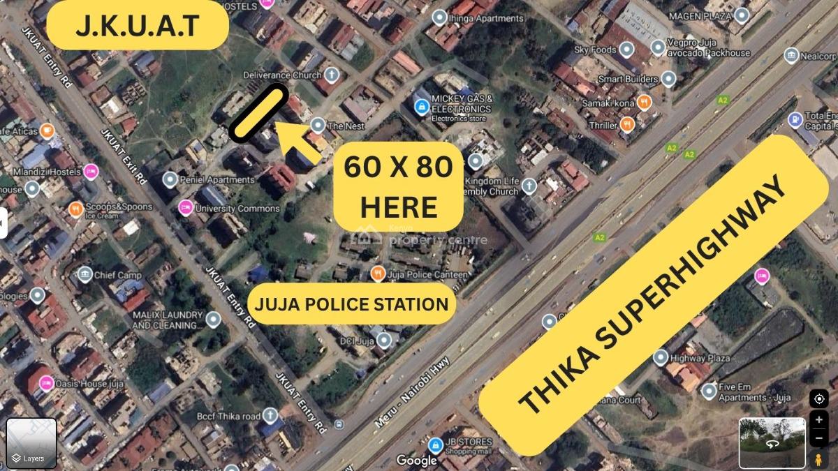Prime Affordable Commercial Plot, Jomo Kenyata Univerity Area, Juja, Juja, Kiambu, Commercial Land for Sale