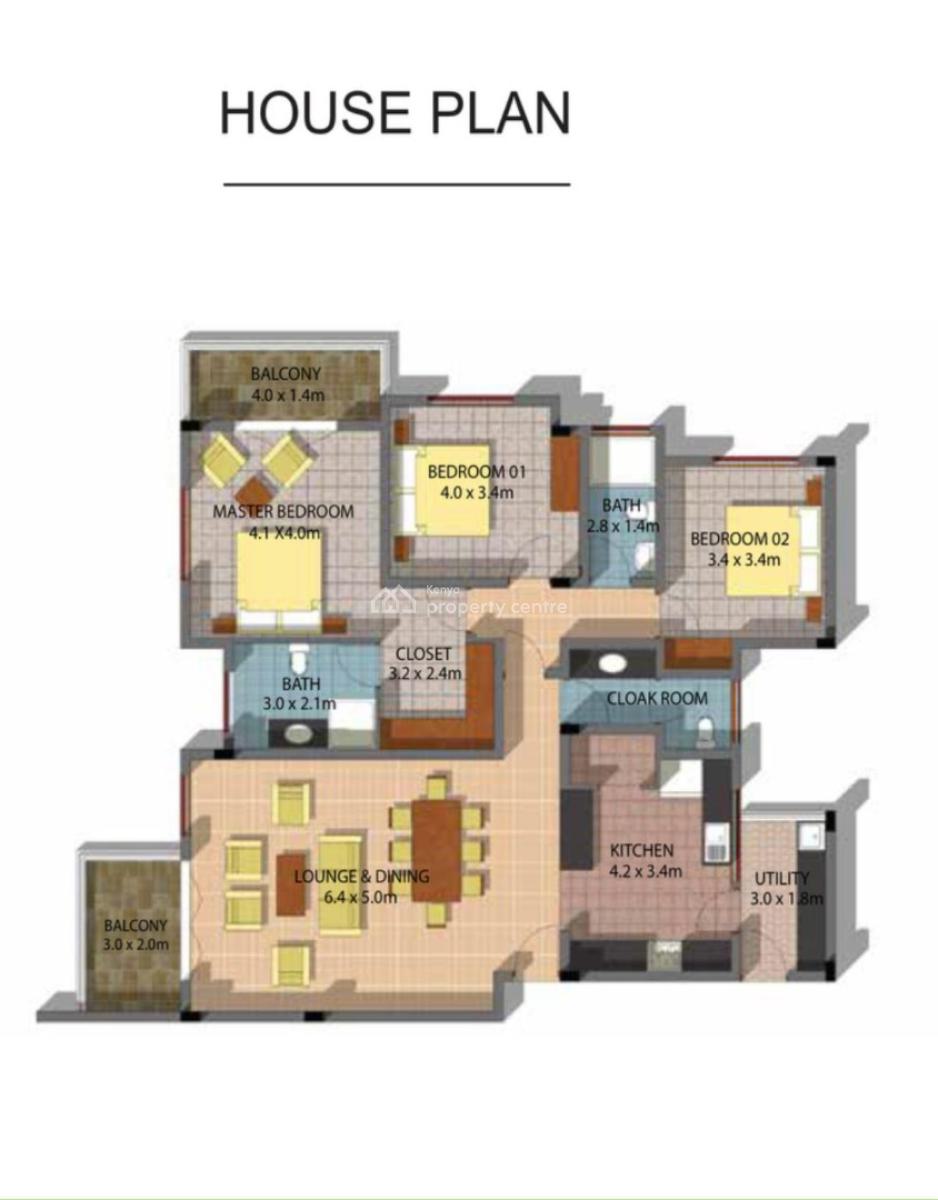 3 Bedrooms, Trident Park Apartments, Langata, South C, Nairobi West, Nairobi, Apartment for Sale