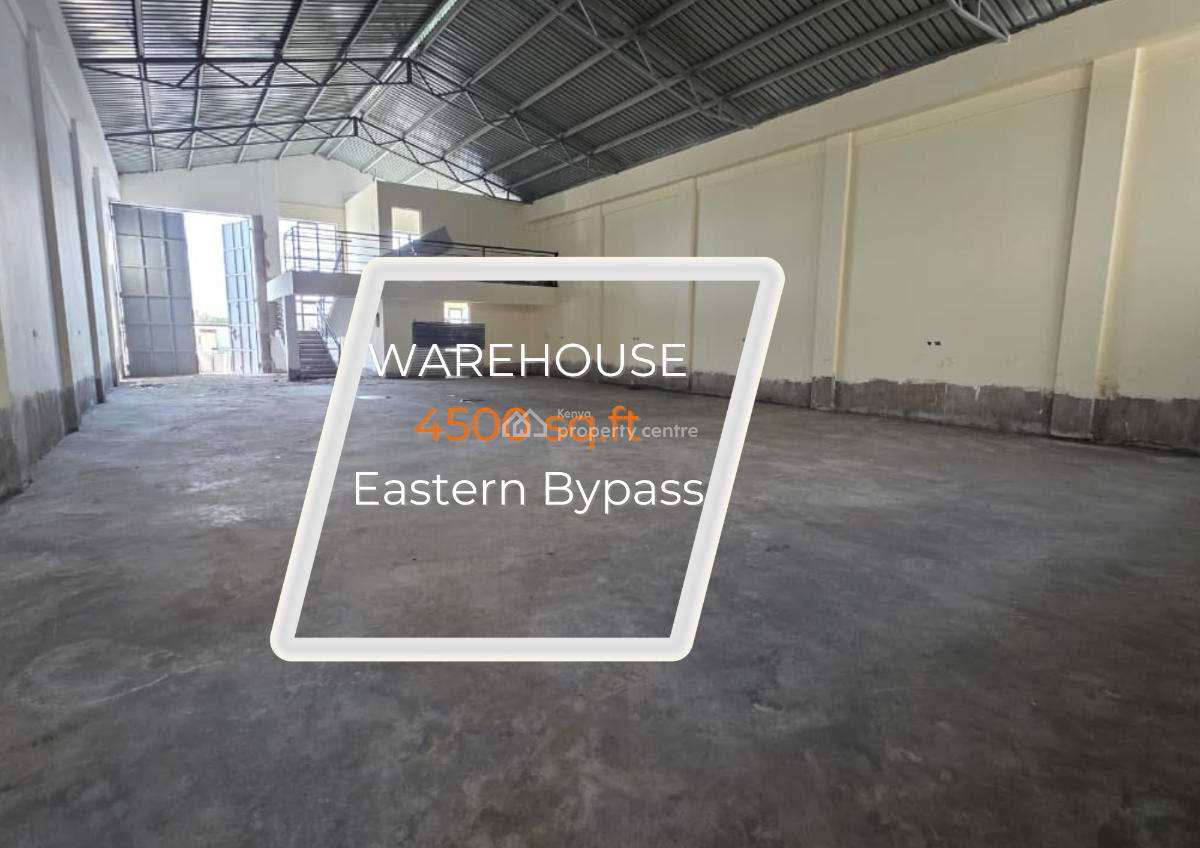 4,500 Sqft Warehouse, on Eastern Bypass, Ruiru, Kiambu, Warehouse for Rent
