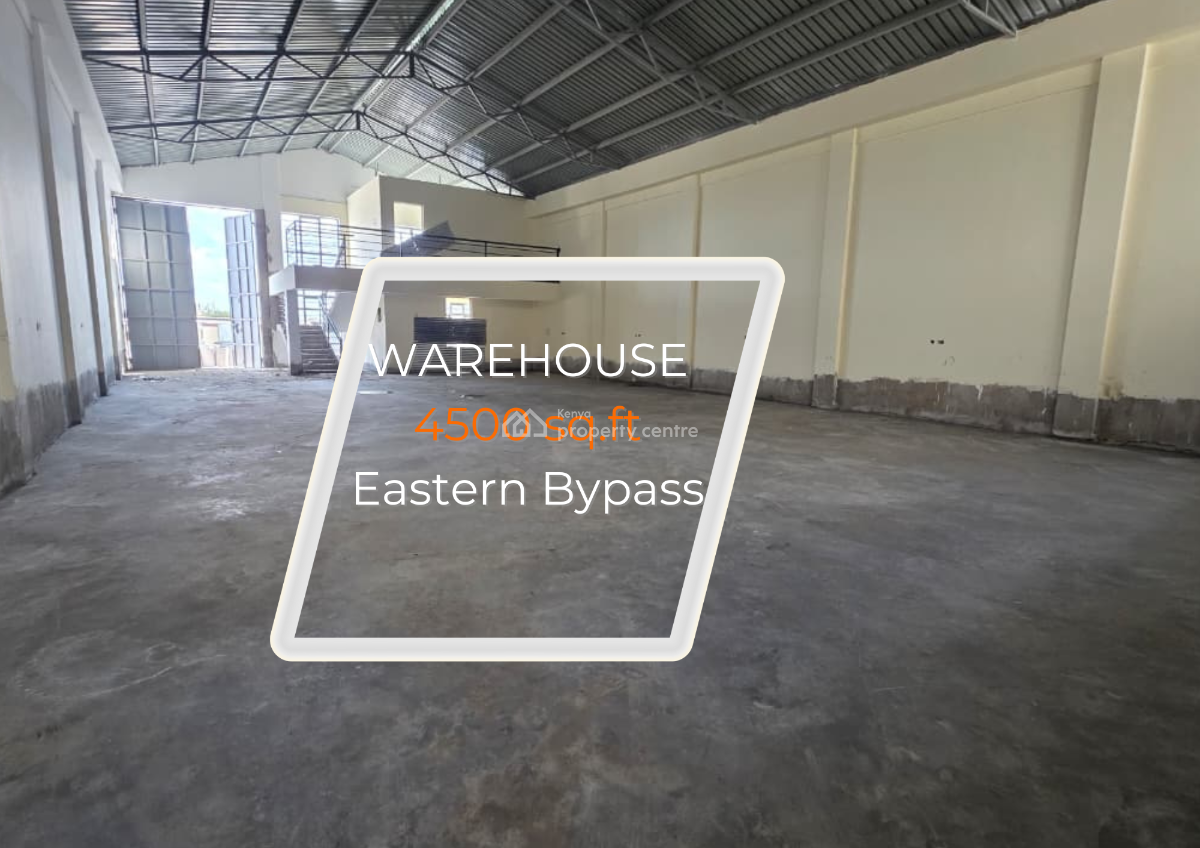 4,500 Sqft Warehouse, on Eastern Bypass, Ruiru, Kiambu, Warehouse for Rent