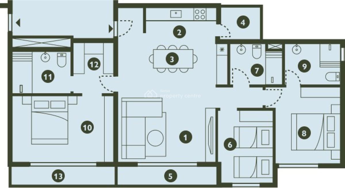 Porini Point Apartments at Tatu City, Ruiru Kamiti Road, Ruiru, Kiambu, Apartment for Sale