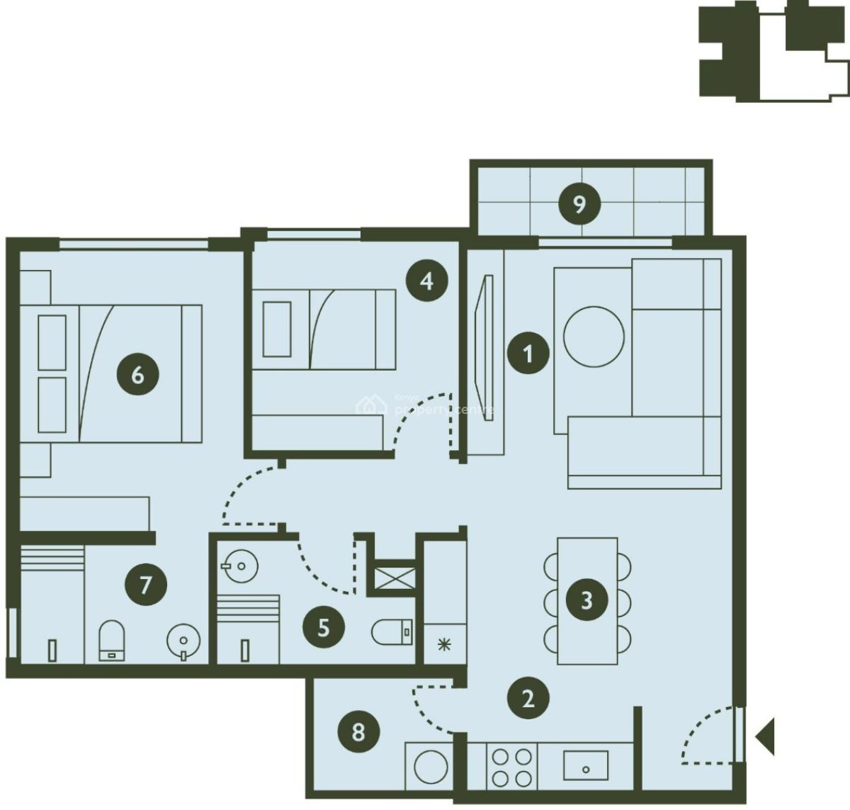 Porini Point Apartments at Tatu City, Ruiru Kamiti Road, Ruiru, Kiambu, Apartment for Sale