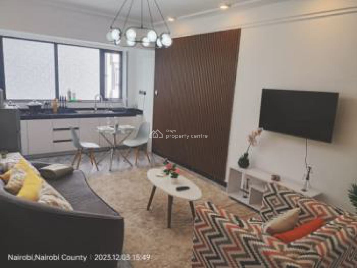 1bedroom Furnished and Serviced Kilimani., Wood  Avenue/kilimani Estate., Kilimani, Nairobi, Apartment for Rent