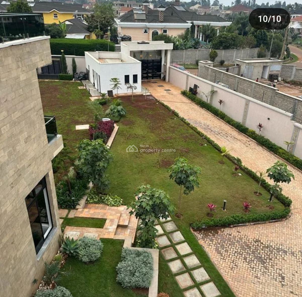 Exquisite 6 Bedroom Flatroof House with Pool Dsq on 0.7acres in Runda., Runda, Westlands, Nairobi, House for Sale