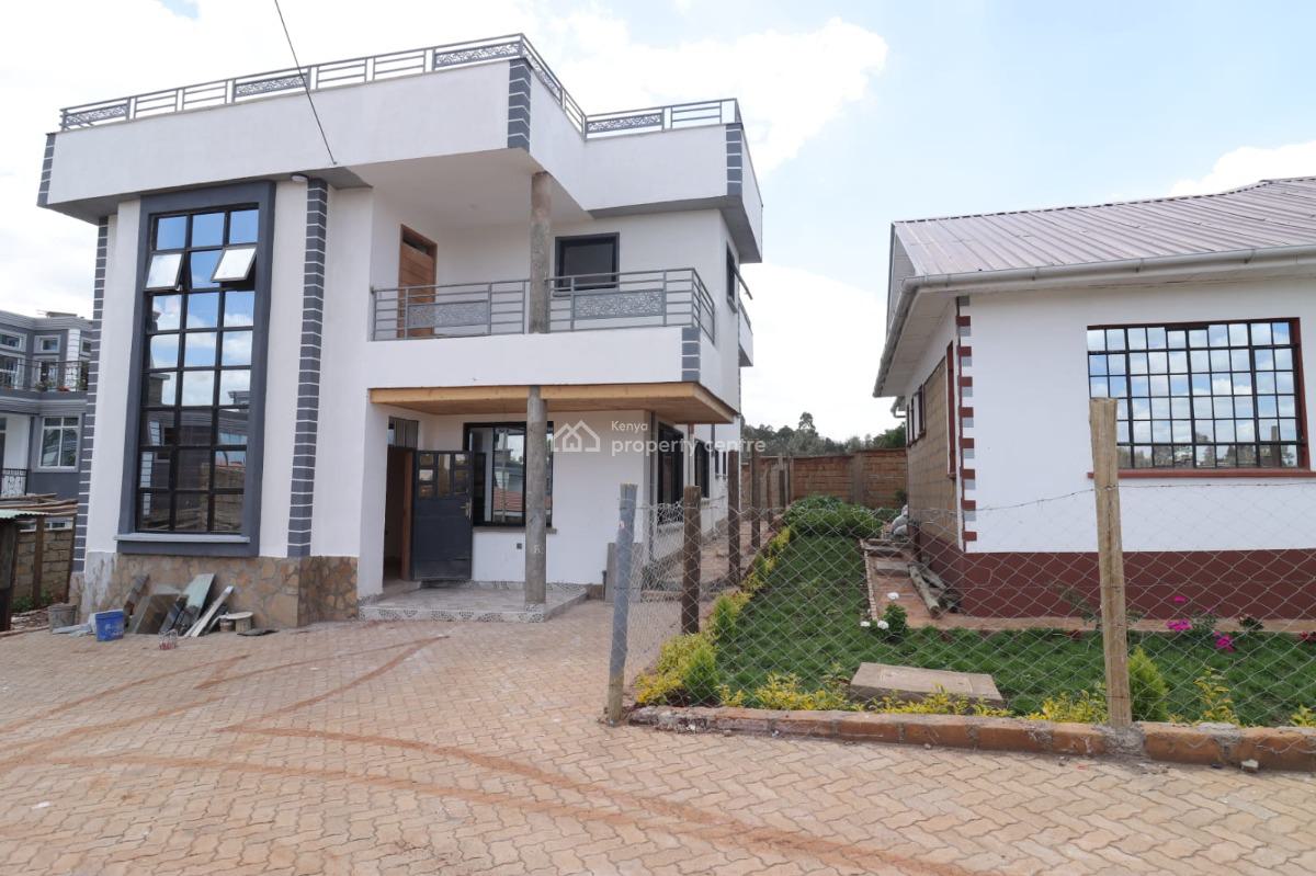 Flatroof 4 Bedroom Maisonette All Ensuite with Dsq in Ngong., 200 Meters From The Tarmac Road, Ngong, Kajiado, House for Sale