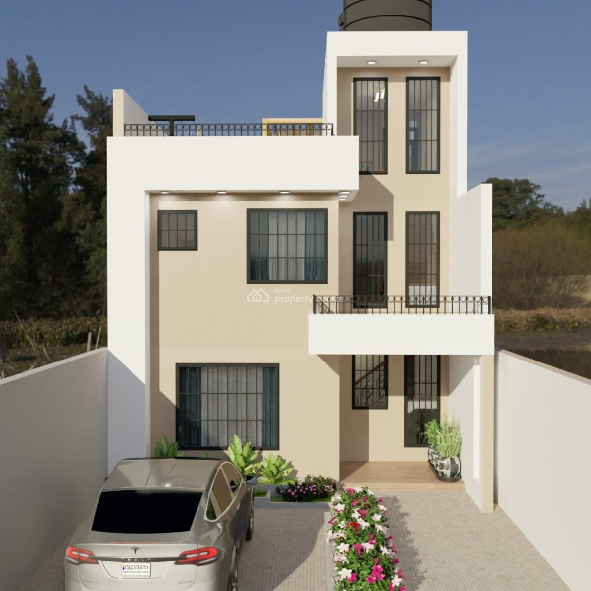 Modern 4bedroom All Ensuite Townhouse in Gitaru Kikuyu., Muthure, 200 Meters From The Tarmac Road., Kikuyu, Kiambu, House for Sale