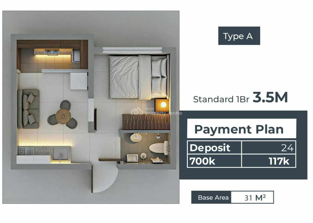 Apartments at Garden Estate, Garden Estate, Roysambu, Nairobi, Bedsitter (single Room) for Sale