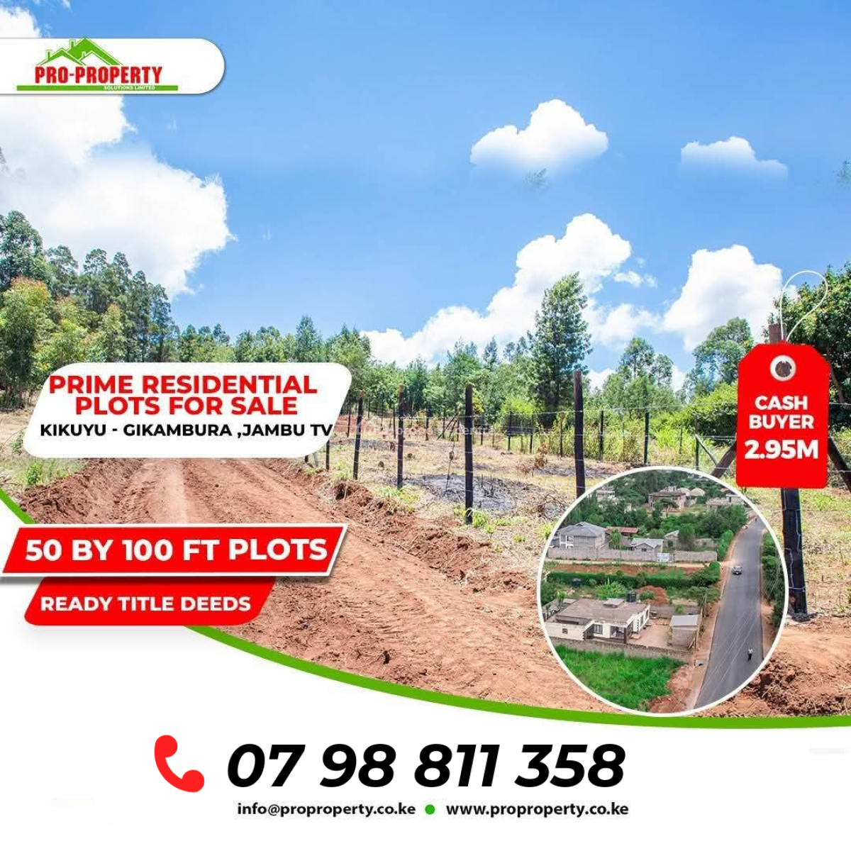 Prime Residential Plots, Gikambura - Jambu Tv, Kikuyu, Kiambu, Residential Land for Sale