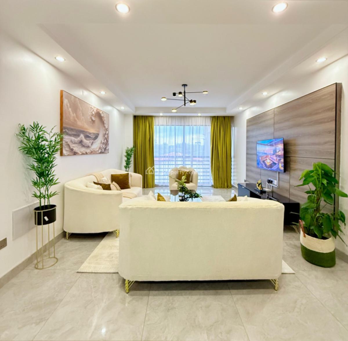 Fully Furnished and Serviced 2 Bedroom Apartment All Ensuite with Dsq, Kilimani, Nairobi, Apartment for Rent