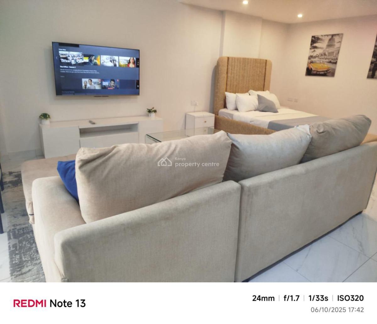 Furnished Studio, Westlands, Nairobi, Apartment for Rent