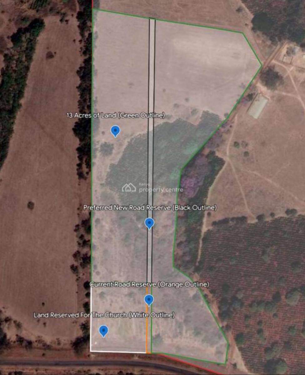 Prime 13 Acres Parcel of Land, Ruiru Githunguri Road., Ruiru, Kiambu, Mixed-use Land for Sale