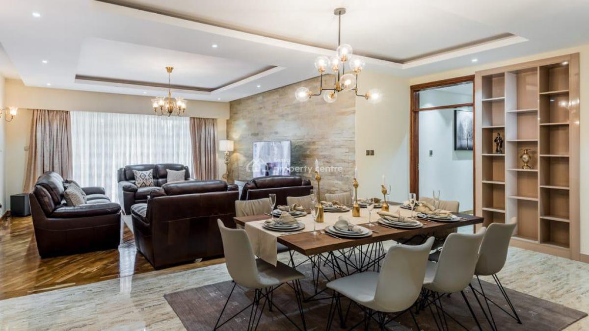 an Excellent Spacious 4 Bedroom All Ensuite Plus Dsq Fully Furnished, Kileleshwa, Nairobi, Apartment for Rent