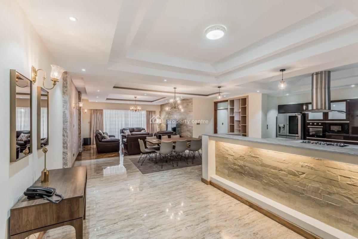 an Excellent Spacious 4 Bedroom All Ensuite Plus Dsq Fully Furnished, Kileleshwa, Nairobi, Apartment for Rent