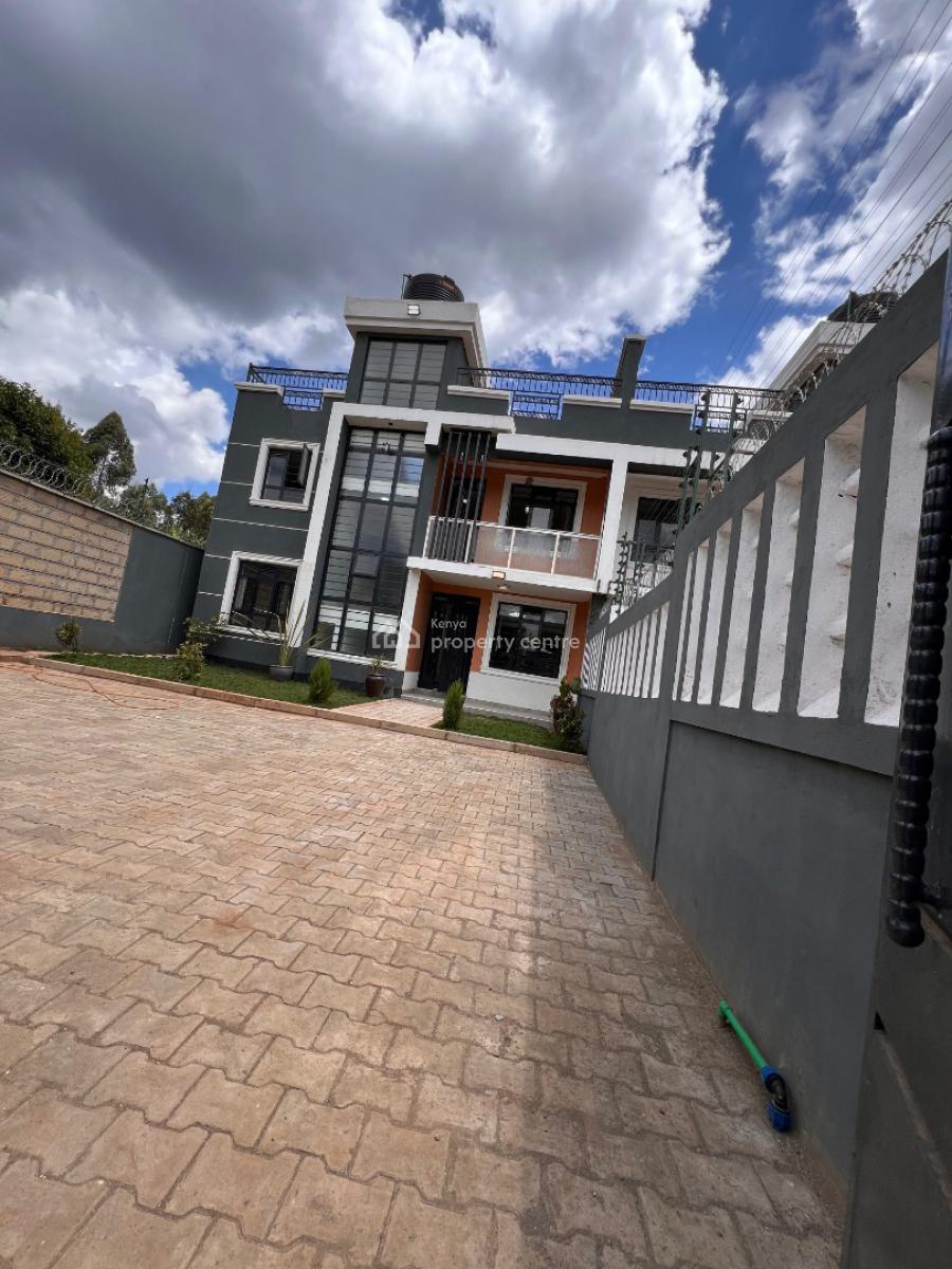 Beautiful 4bedroom Townhouse All Ensuite with Roof Terrace, a Few Meters From The Tarmac Road, Kikuyu, Kiambu, House for Sale